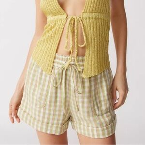 NWOT Urban Outfitters Mya Linen Pull-On Shorts